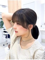 アマトウキョウ アユンチェ(AMA TOKYO×AYUNCHE) 韓国ヘア 2wayバング レイヤーカット くびれヘア 顔周り/