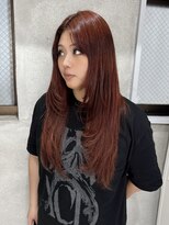 スウィープ(sweep)&nbsp;オレンジ/レイヤーカット/ハッシュカット