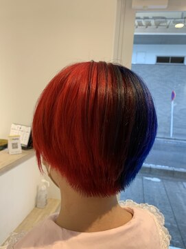 アズールサン 草加西口店(azule-sun) ツートンカラー,レッド,ネイビーブルー【草加】