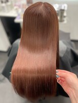 ピリオド 松阪(Period.) セミロング コーラルピンクカラー 髪質改善Period.松阪