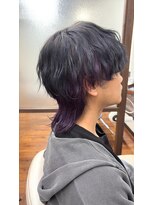 ヘアメイク オレンジトレ(Hair Make ORANGE tre)&nbsp;メンズウルフ  インナーカラー