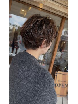 リリー(Lily) ＃ゆかのお客さま　バームで簡単＊艶ショートウェーブ