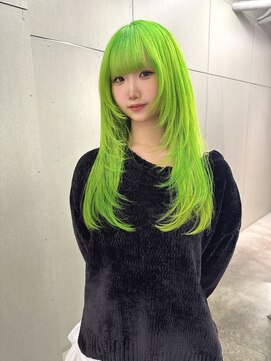 ジェム(GEM) 《YURI》ネオングリーン/ネオンカラー/ハイトーンカラー