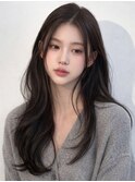 韓国レイヤー/ロングレイヤー/顔回りレイヤー/ハッシュカット