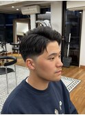MEN’S/サーフカール/刈り上げセンターパート/表参道駅/青山
