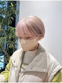 ホワイトピンクハイトーン髪質改善トリートメント