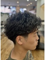 バーバーショップテト(barber shop tete)&nbsp;アクティブショート　スパイキーショートラフパーマルーズパーマ