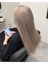 アイスプロドバイブルーム 木更津店(ice prod by bloom)&nbsp;ワンホンレイヤー/ミルクティーブロンド/ダークブルー/木更津