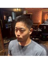 ハナテンベース(HANATEN BASE) フェザーアップフェード メンズフェードスタイル_メンズショート