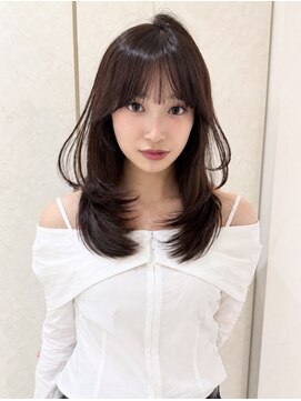 アイトーキョーエス 渋谷(AI TOKYO S) レイヤーカット/ブリーチなし/チョコブラウン/髪質改善/渋谷