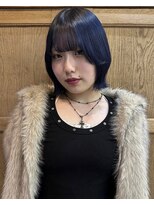 シーク(seek) seek bob cut × navy blue *
