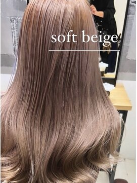 アース いわき店(HAIR&MAKE EARTH) ソフトベージュ×毛先コテ巻きロング