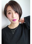 前下がりボブショート