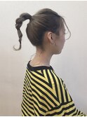 簡単ポニーテールヘアアレンジ