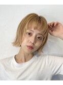 前下がりボブ オン眉ボブ オン眉ショート 【bless横浜】