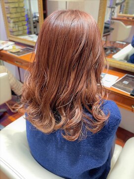 ビーハイブ 一番町店 アヴェダ(BEHIVE) AVEDAカラー×オレンジブラウン