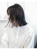 ozaki style NO.23　切りっぱなしボブ　グレーベージュ