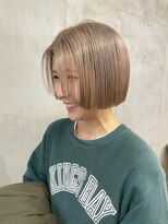 ソルトウォーター(SALT WATER) ミルクティーベージュ×ショートボブ