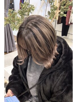 ヘアーアイスカルテット(HAIR ICI QUARTET) 20代30代大人可愛い♪ハイライトカラーバレイヤージュミディ