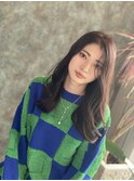 グレージュ×韓国風艶巻き