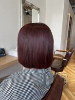 ローマ ギンザ(ROMA Ginza)&nbsp;ぱっつんボブ × チェリーピンク