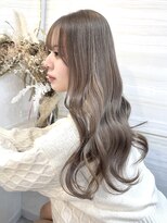 エルバイラビス 大宮(elu by lovis)&nbsp;《Kanna》韓国/ミルクティーグレージュ/ブリーチ/エアリーロング