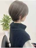 大人可愛い20代30代40代丸みとくびれショートボブ◎