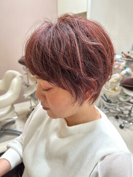 ヘアポケット スタイル店(HAIR POCKET) 大人ショート☆チェリーピンク