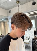 短めセンターパート