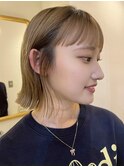 フルバングが可愛い◎きりっぱなしボブ