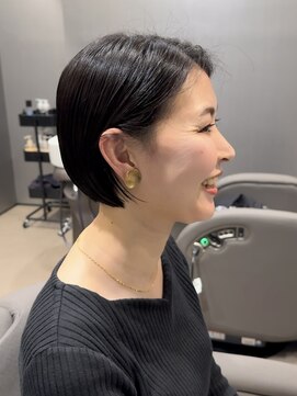 ハルキ ミナト ジャパン オオサカ(HARUKI MINATO japan OSAKA) 30代40代50代小顔似合わせカットミニボブエモージュ大人可愛