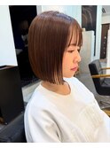 ちゅるん/ミニボブ/切りっぱなしボブ/ぱっつんボブ/内巻きボブ