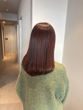 ビジョン 赤坂(vision) ブリーチなし暖色カラー×酸性ストレート