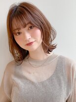 エトラ 渋谷店(etora)&nbsp;前髪 外ハネボブ ワイドバング イメチェン 美髪"