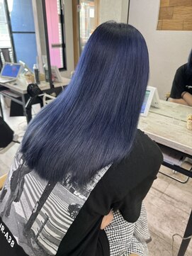 アジールヘア 所沢プロペ通り店(agir hair) ブルーラベンダーシルバーブリーチ&ダブルカラー