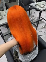 ペレ 渋谷(PELE)&nbsp;くびれヘア/アプリコットオレンジ/夏のヘアアレンジ/渋谷