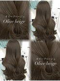 韓国ヘア　透明感カラー　オリーブ