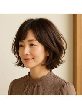 スープレックス ヘアーデザイン(SOUPREX HAIR DESIGN) エレガントレイヤーショートボブ　20代 30代 40代 50代 60代