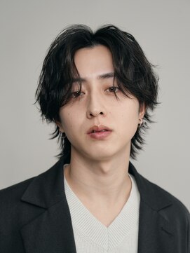 バイフィフス 原宿/表参道(by fifth) シャドウパーマスパイラルパーマセンターパートメンズヘア