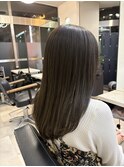 レイヤーカットうアッシュグレージュラベンダーグレージュ透明感