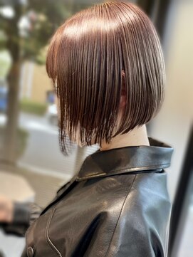 クラス(CLASS) ◎明るめカラー◎20代の旬顔ミニボブ×ぱつん