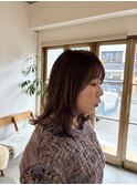 レイヤー×ピンクベージュ