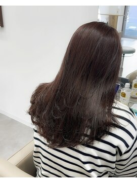 アムドット(Amu.) レイヤーカットくびれヘアカットブリーチなしダブルカラー本郷台