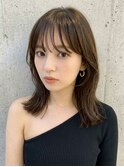【Alaise】大人フェミニンミディ×シアーブラウン