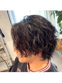 メンズ　パーマ　眉毛
