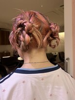 フェイス 石川町 (FACE)&nbsp;ブリーチデザインカラー×個性派ヘアセット