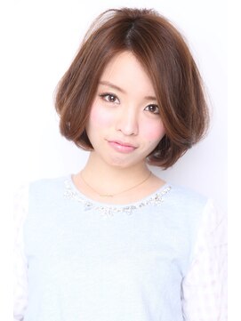 メリーランド 自由が丘(MerryLand) シンプルでキレイ☆長めバングの前下がり大人ワンカールボブ