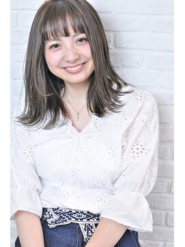 ナンバー 天王寺(NUMBER) 【number +uta*天王寺】オン眉×切りっぱなし×外ハネボブ