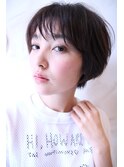 シンプルグラデーションショート シースルーバング