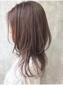 【Zina】セシルカットフリンジウェーブ×フォギーベージュ